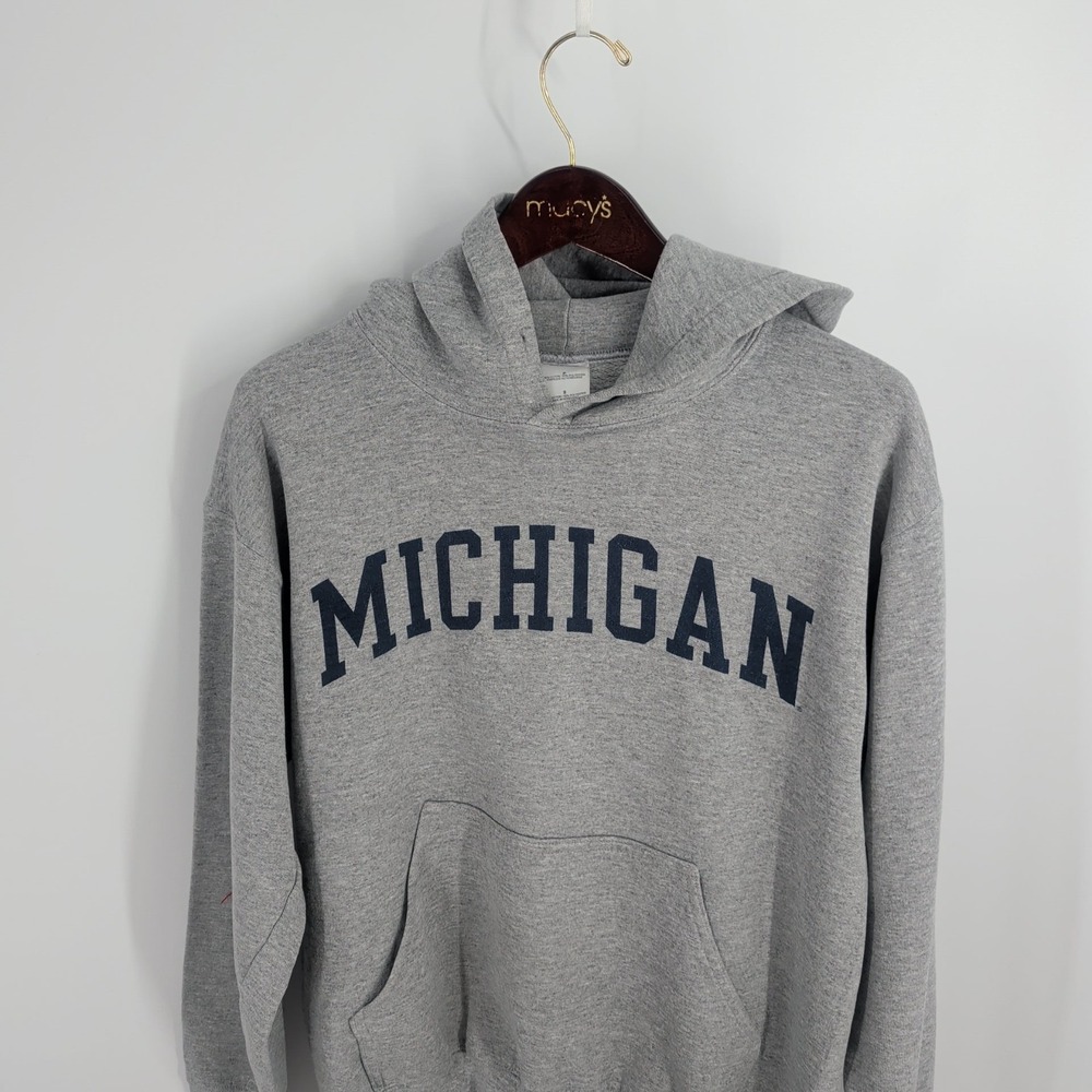 Michigan State‎ Spartans Football Spellout Pullover Hoodie Heather Gray Size S